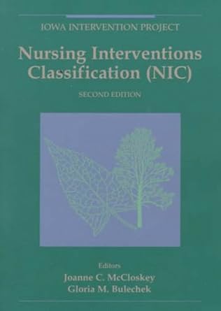 nursing interventions classification 1st edition iowa intervention project ,joanne comi mccloskey ,gloria m