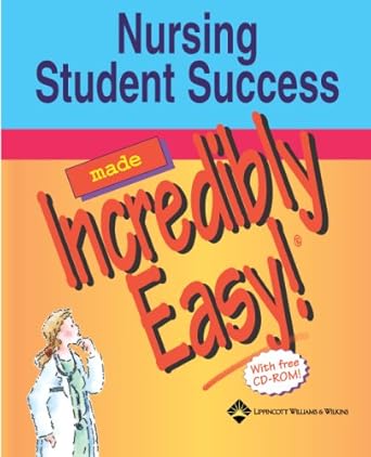 nursing student success made incredibly easy 1st edition lippincott williams wilkins 1582553696,
