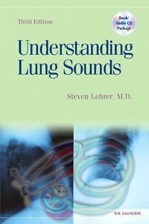 understanding lung sounds with audio cd 1st edition steven lehrer md 1416068384, 978-1416068389