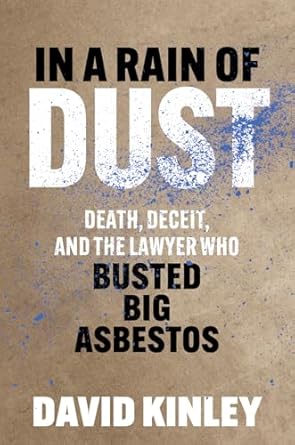 in a rain of dust death deceit and the lawyer who busted big asbestos 1st edition david kinley 1421451603,