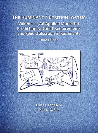 Ruminant Nutrition System Vol 1 An Applied Model For Predicting Nutrient Requirement And Feed Utilization In Ruminants