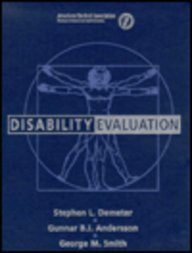 disability evaluation 1st edition stephen l demeter md mph ,gunnar b j andersson md 0815124007, 978-0815124009