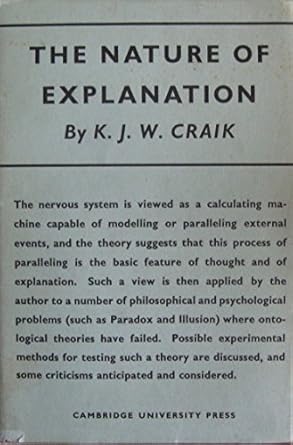 the nature of explanation 1st edition k j w craik 0521047552, 978-0521047555