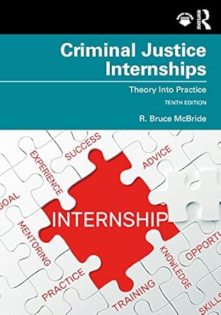 criminal justice internships 1st edition r bruce mcbride 0367519313, 978-0367519315