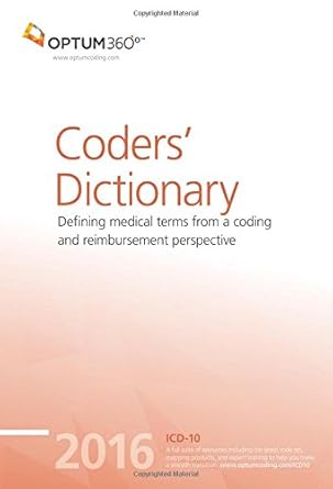 coders dictionary 2016 1st edition optum360 1601517874, 978-1601517876