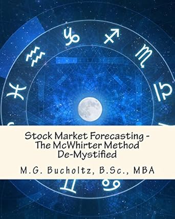 stock market forecasting the mcwhirter method de mystified 1st edition m g bucholtz 096853709x, 978-0968537091