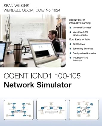 ccent icnd1 100 105 network simulator 1st edition sean wilkins ,wendell odom 078975777x, 978-0789757777