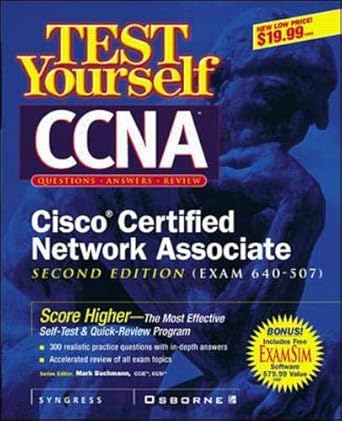 test yourself ccna cisco certified network associate 1st edition inc syngress media 007212668x, 978-0072126686