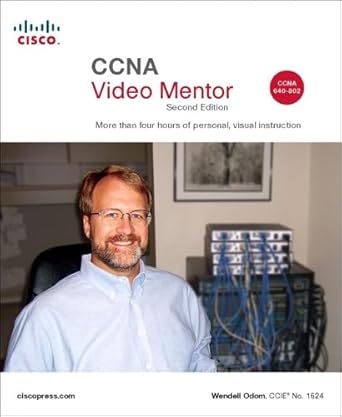 ccna video mentor 1st edition wendell odom 1587201917, 978-1587201912