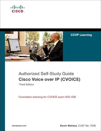 cisco voice over ip 1st edition kevin wallace 1587055546, 978-1587055546