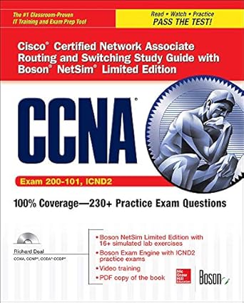 ccna routing and switching icnd2 study guide with boson netsim 1st edition richard deal 0071832343,