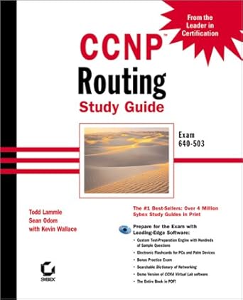 ccnp routing study guide exam 640 503 1st edition todd lammle ,sean odom ,kevin wallace 0782127126,