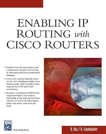 enabling ip routing with cisco routers 1st edition r das ,k charkrabarty 1584503351, 978-1584503354