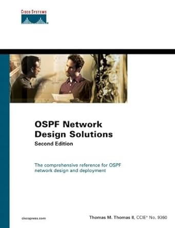 ospf network design solutions 1st edition ii thomas, thomas m 1587050323, 978-1587050329