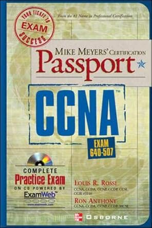mike meyers ccna exam passport 1st edition louis r rossi ,ron anthony 0072193654, 978-0072193657