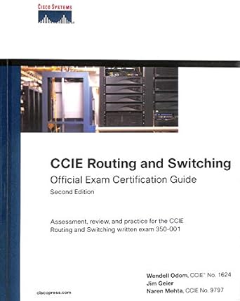 ccie routing and switching exam certification guide 1st edition wendell odom ,jim geier ,naren mehta