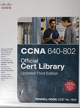 ccna 640 802 official cert library 1st edition wendell odom 1587204371, 978-1587204371