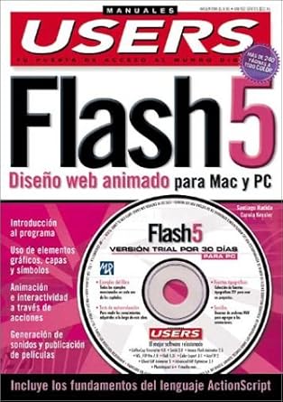 macromedia flash 5 manual del usuario con cd rom manuales users en espanol / spanish 1st edition santiago