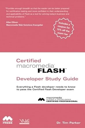 certified flash macromedia developer study guide 1st edition tim parker 078972717x, 978-0789727176