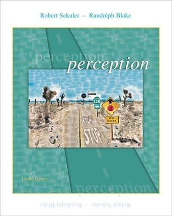 perception 1st edition robert sekuler 0070579431, 978-0070579439