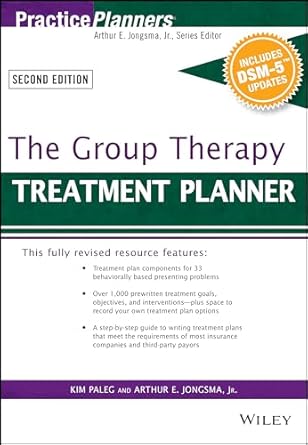 the group therapy treatment planner with dsm 5 updates 1st edition david j berghuis ,kim paleg 1119073189,