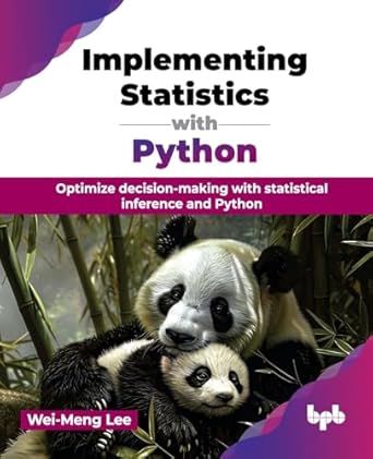 implementing statistics with python optimize decision making with statistical inference and python 1st