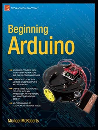 beginning arduino 1st edition michael mcroberts 1430232404, 978-1430232407
