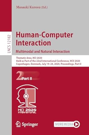 human computer interaction multimodal and natural interaction 1st edition masaaki kurosu 3030490610,