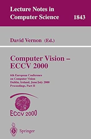 computer vision eccv 2000 6th european conference on computer vision dublin ireland june 26 july 1 2000