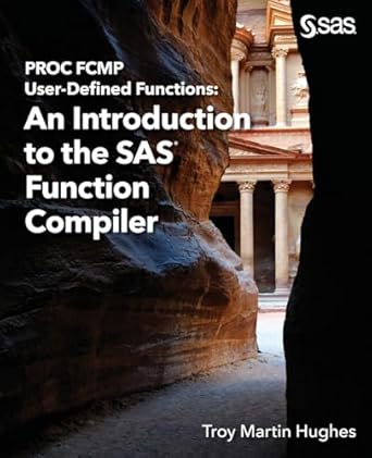 proc fcmp user defined functions an introduction to the sas function compiler 1st edition troy martin hughes