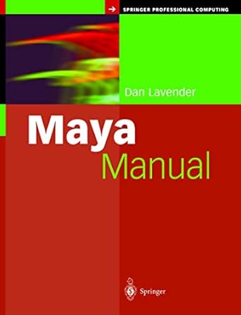 maya manual 1st edition daniel lavender ,dan lavender 1852335882, 978-1852335885