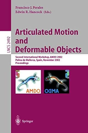 articulated motion and deformable objects second international workshop amdo 2002 palma de mallorca spain