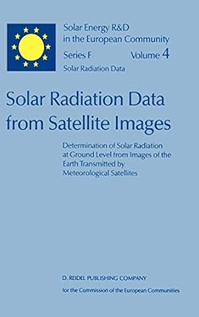 solar radiation data from satellite images determination of solar radiation at ground level from images of