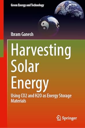 harvesting solar energy using co and h o as energy storage materials 1st edition ibram ganesh 9819623200,