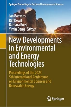new developments in environmental and energy technologies proceedings of the 2023 5th international
