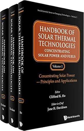 handbook on solar thermal technologies concentrating solar power and fuels concentrating solar power