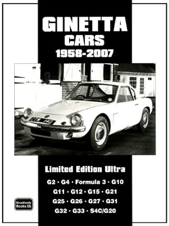 ginetta cars  1958 2007   ultra 1st edition r m clarke 1855207656, 978-1855207653