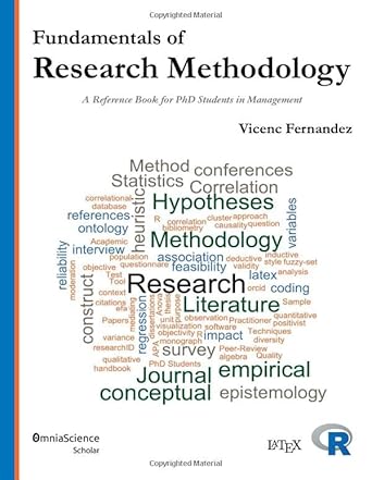fundamentals of research methodology a reference book for phd students in management 1st edition vicenc