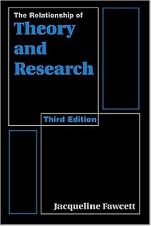 the relationship of theory and research 1st edition florence downs ,jacqueline fawcett phd faan 0803604068,