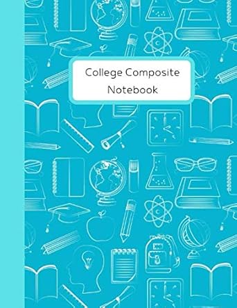 college composite notebook science math biology physics research 120 pages college rule line paper large 8 5