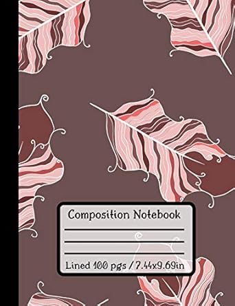 composition notebook beautiful feathers journal ideal for students and bird lovers perfect size college ruled