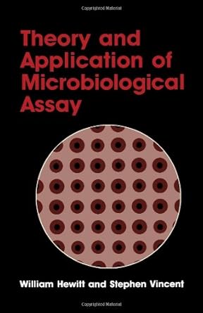 theory and application of microbiological assay 1st edition william hewitt ,stephen vincent 0123464455,