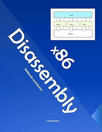 x86 disassembly exploring the relationship between c x86 assembly and machine code 1st edition wikibooks