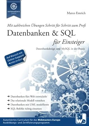 datenbanken and sql fur einsteiger datenbankdesign und mysql in der praxis 1st edition marco emrich