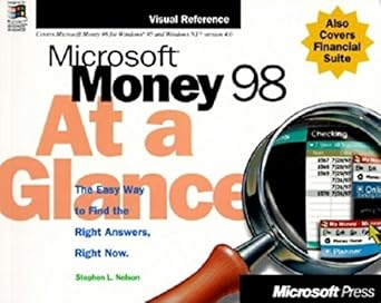 microsoft money 98 at a glance 1st edition stephen l nelson 157231639x, 978-1572316393