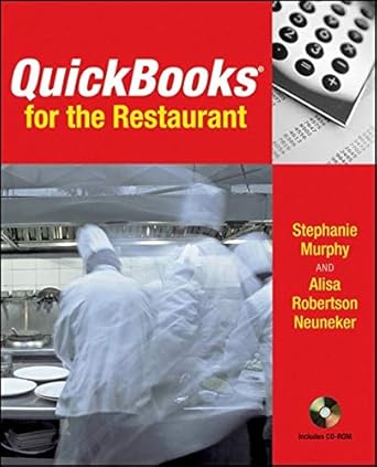 quickbooks for the restaurant 1st edition stephanie murphy ,alisa r neuneker b001jse9n6
