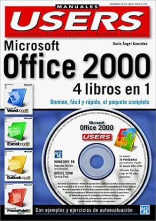 ms office 2000 4 libros en 1 con cd rom manuales users en espanol / spanish 1st edition mp ediciones