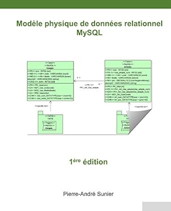 modele physique de donnees relationnel mysql 1st edition pierre andre sunier 1097270688, 978-1097270682