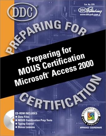 preparing for microsoft office specialist certification microsoft access 2000 1st edition joyce miller ,j