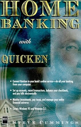 home banking with quicken 1st edition steve cummings 155828477x, 978-1558284777
